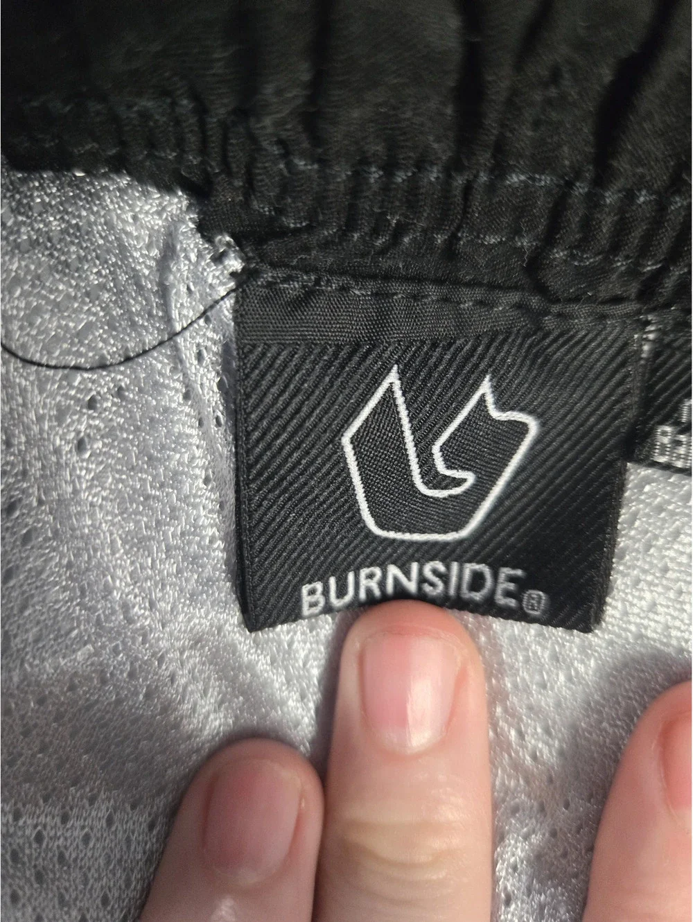Burnside Men's XL Swim Trunks with Blue, Green, and Black Stripe Design